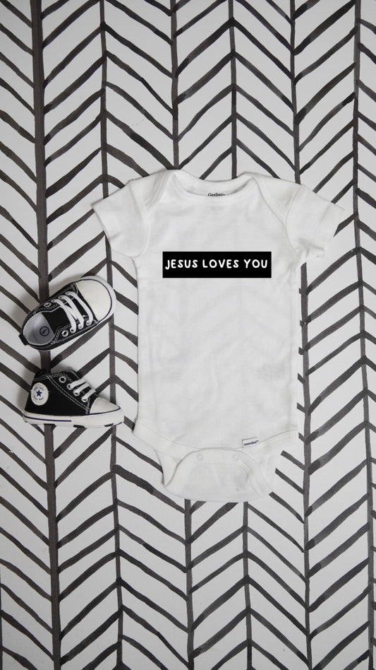 Jesus Loves You Onesie