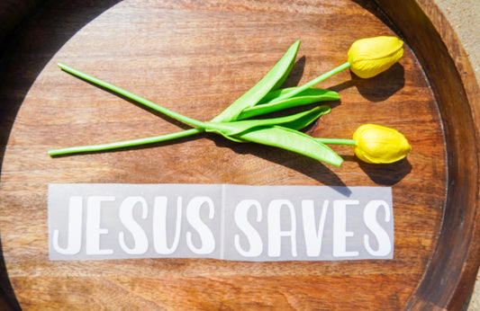Jesus Saves Decal